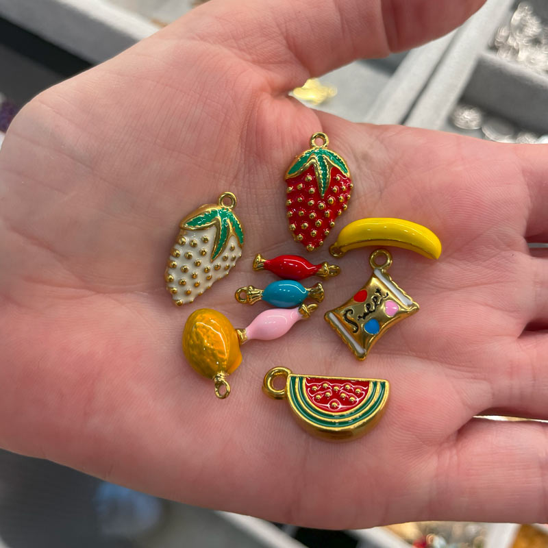 Colorful charm selection available at Charm Bar Prague