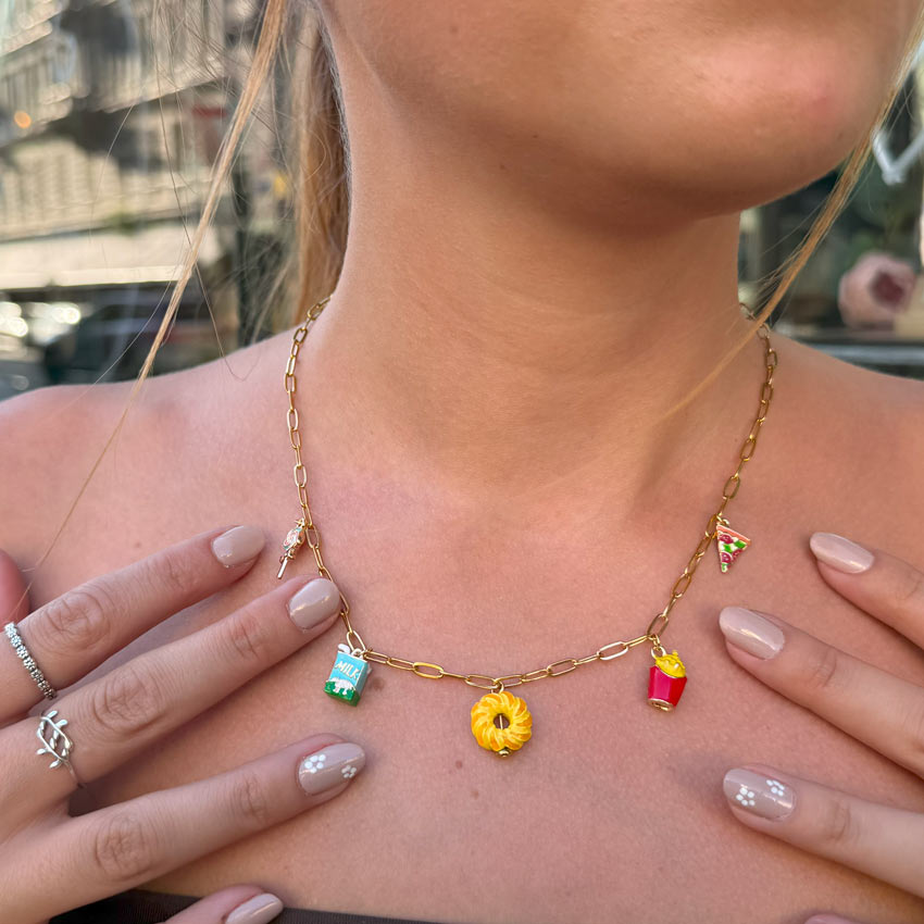 Foodie necklace by Charm Bar Prague