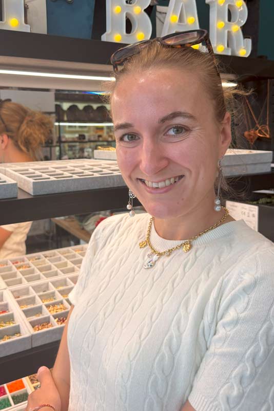 happy customer at Charm Bar Prague